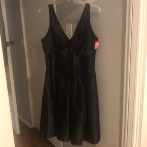 Cocktail brides maid taffeta dress navy blue 14